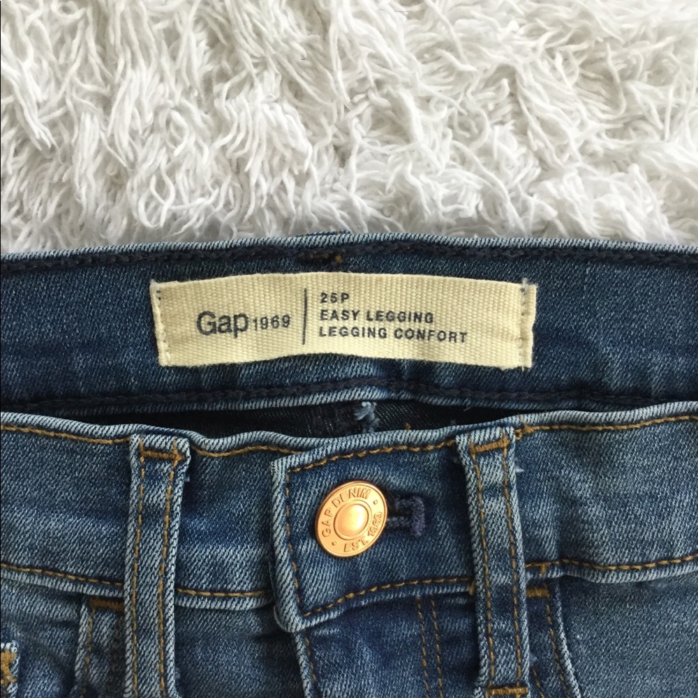 Petite Mid Rise Legging Jeans - Picture 2 of 6
